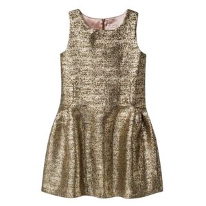 NWOT Cat & Jack Gold Lined Dress, Size 14/16